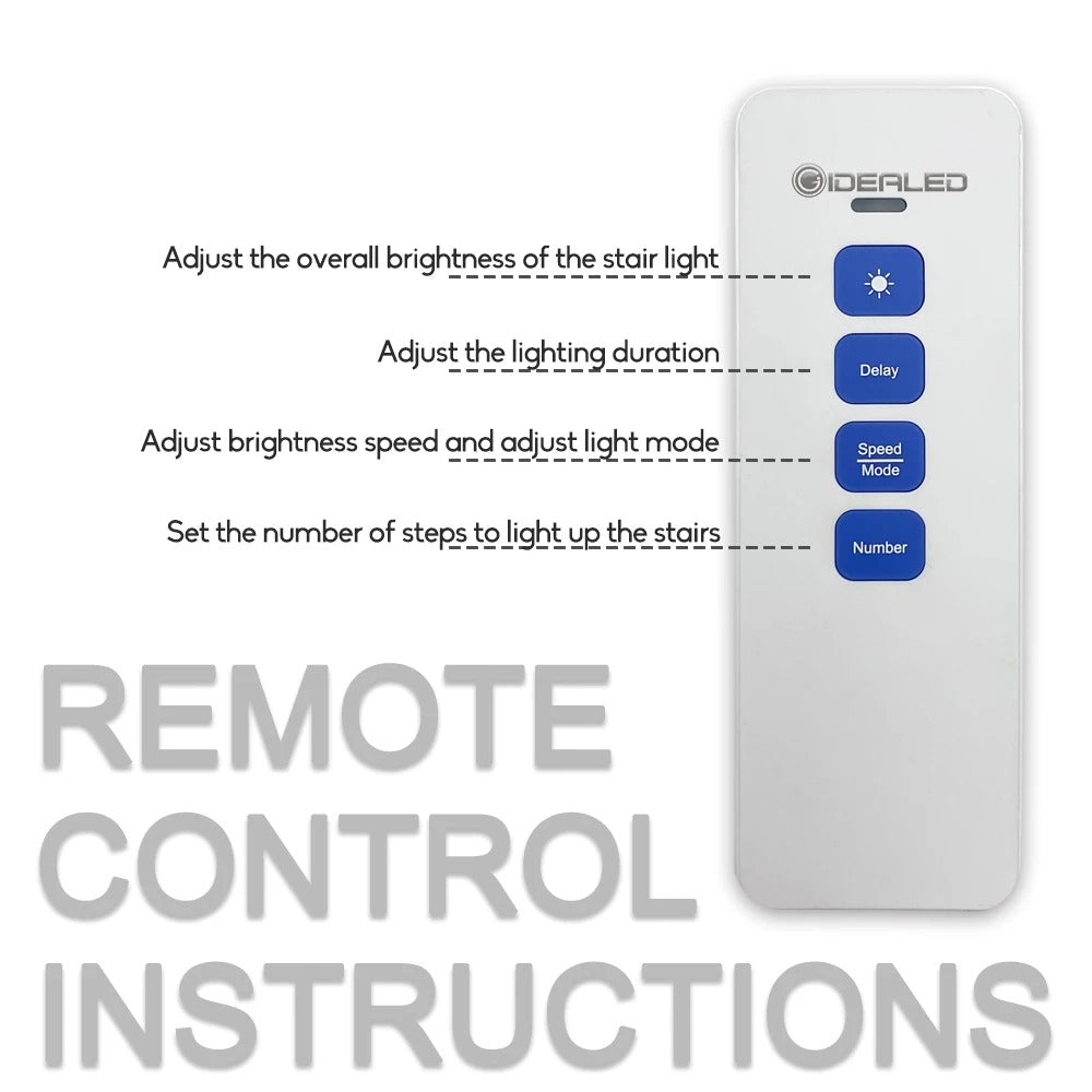 16-way LED Stair Step Controller PIR Motion Sensor Light Dimming Indoor Motion Night light 12V/24V Flexible Home Ambient Light