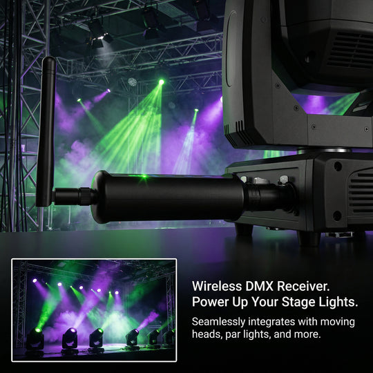 1T3R Dmx512 Professional 2.4g Wireless a Transmitter and 3 Receivers 20 Independent ID Groups with LCD touch screen