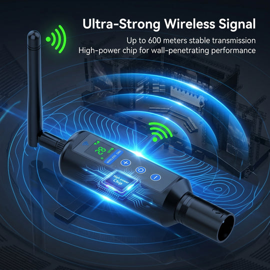 1T3R Dmx512 Professional 2.4g Wireless a Transmitter and 3 Receivers 20 Independent ID Groups with LCD touch screen