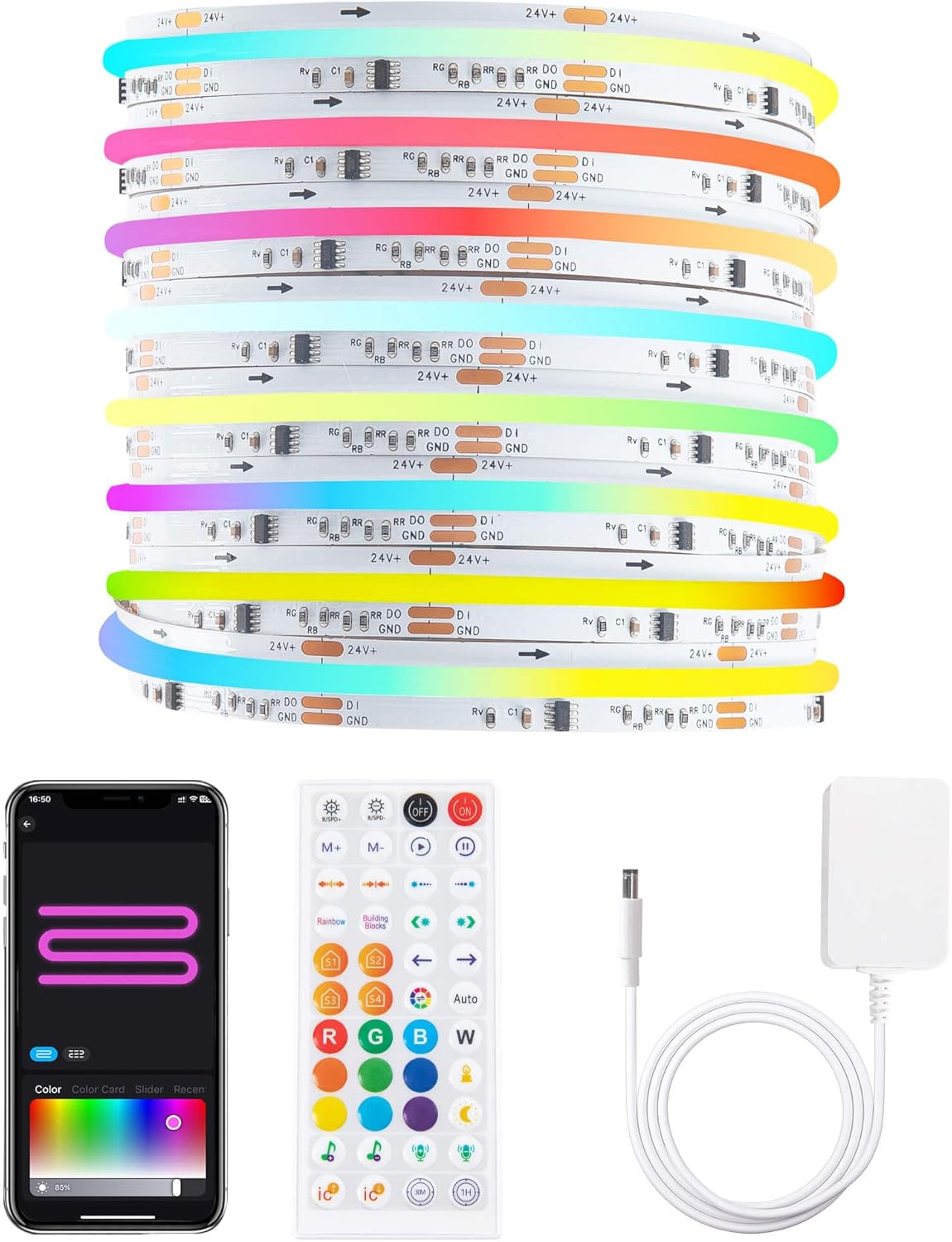 Giderwel COB LED Strip Light Kit