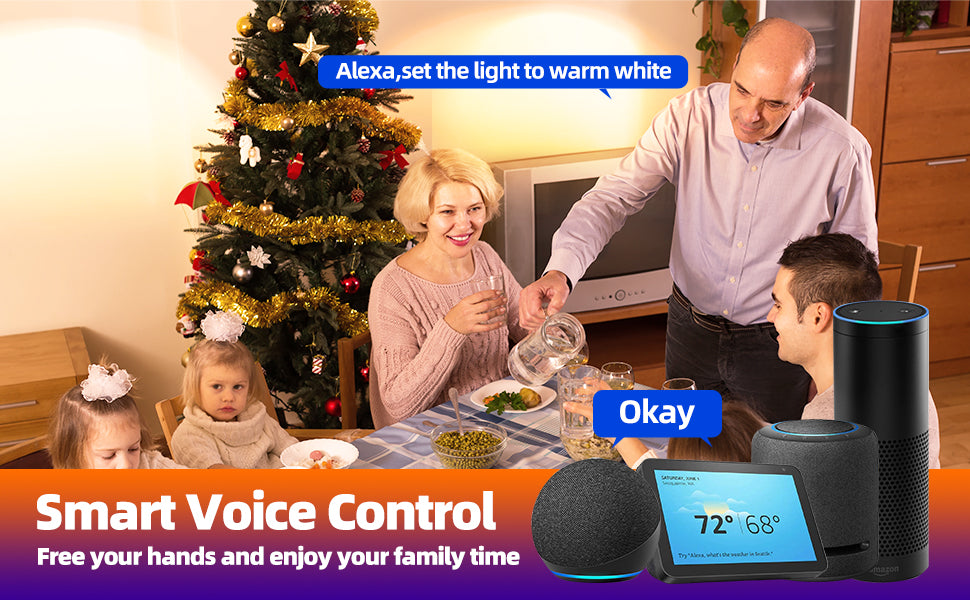 2 Packs 12W ZigBee 5 Inch RGBCW Recessed LED Downlight Works with Alexa, Google Assistant, Hub App and Voice Control,RGB CCT 3000K~6000K Color Changing