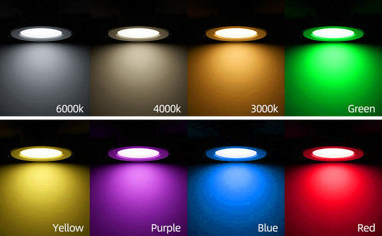 2 Packs 12W ZigBee 5 Inch RGBCW Recessed LED Downlight Works with Alexa, Google Assistant, Hub App and Voice Control,RGB CCT 3000K~6000K Color Changing