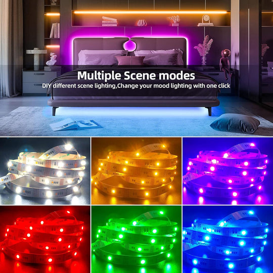 ZigBee Controller USB Power RGBWW LED Strip Light 9.8ft 3M Dimmable Kit, ZigBee Hub Bridge Required for APP/Voice Control Alexa Echo Plus