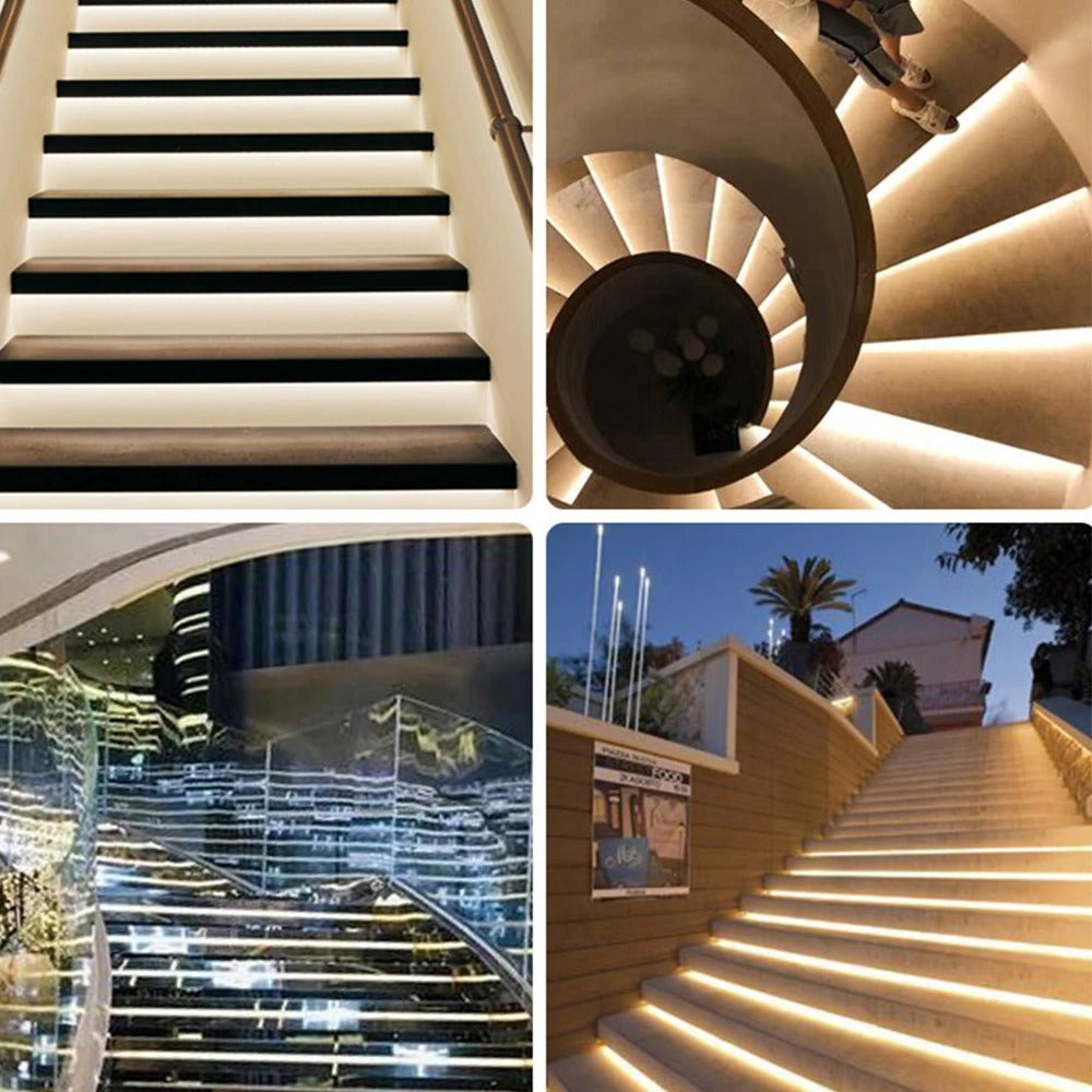16-way LED Stair Step Controller PIR Motion Sensor Light Dimming Indoor Motion Night light 12V/24V Flexible Home Ambient Light