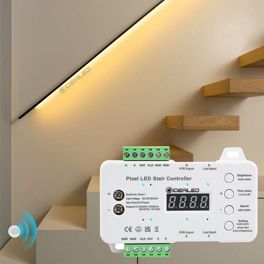 Motion Sensor Stair Light Addressable LED Strip Kit