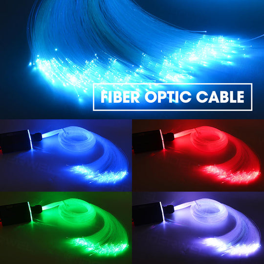Plastic End Glow 300pcs RGBW LED Fiber Optic Cable Only for Lights Star Sky Ceiling and Any Kind Light Engine Driver