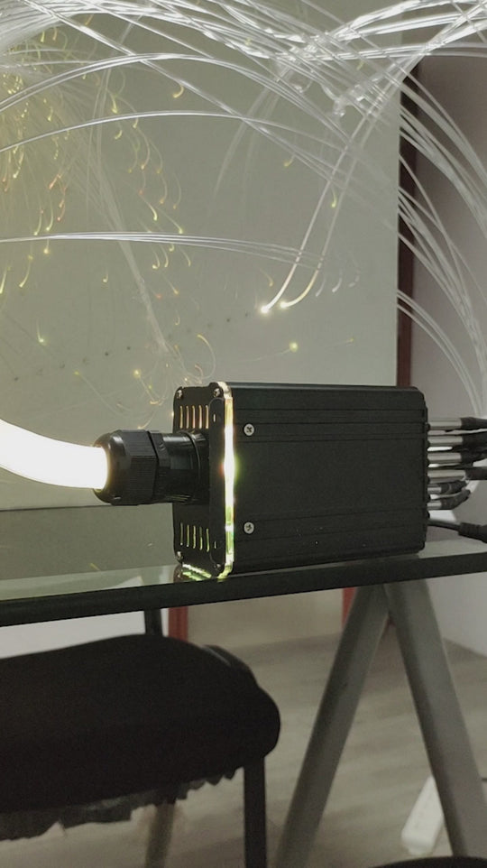 Smart RGBW Twinkle & Shooting Star Fiber Optic Light PLus Kit with RF/App controlled