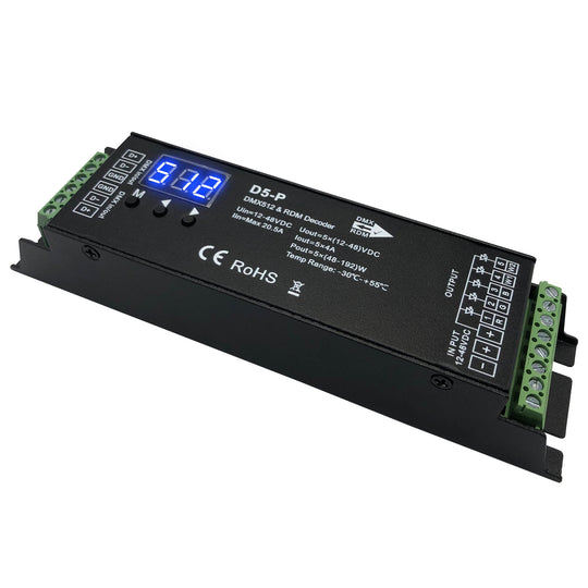 RGBWW 5 CH DMX Decoder with RDM function