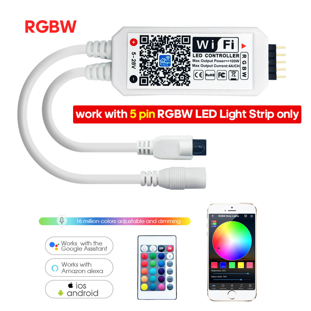 Smart WiFi RGB &RGBW LED Strip Controller