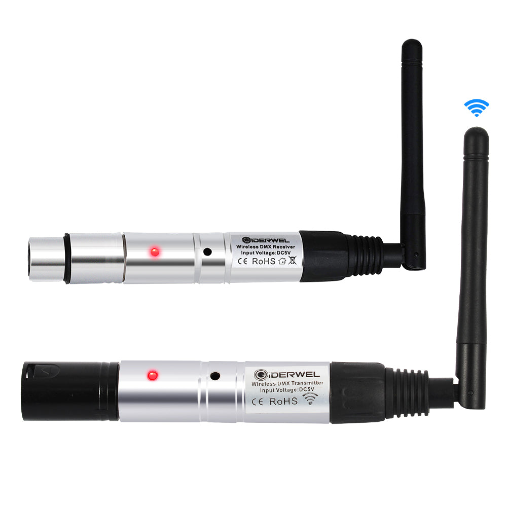 GIDERWEL 2.4G Wireless DMX Receiver & Transmitter
