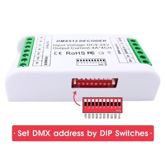 3 CH/4 CH DMX Decoder
