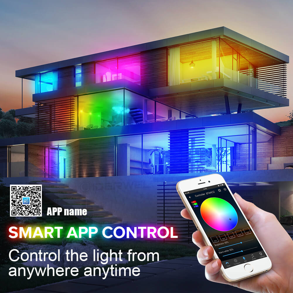 GIDERWEL WiFi Dreamcolor LED Strip Kits Work with Alexa & Google Assistant