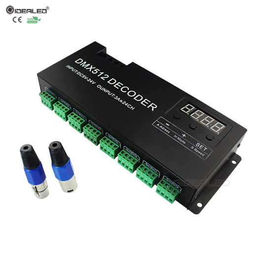 24CH DMX Decoder with Digital display for LED Lights