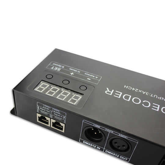 24CH DMX Decoder with Digital display for LED Lights