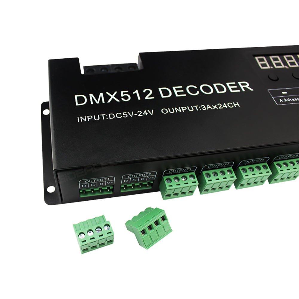 24CH DMX Decoder with Digital display for LED Lights
