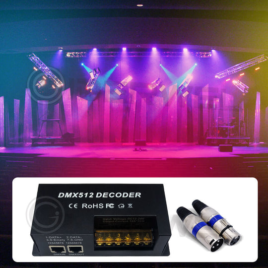 3 CH RGB DMX Decoder High Power 30A