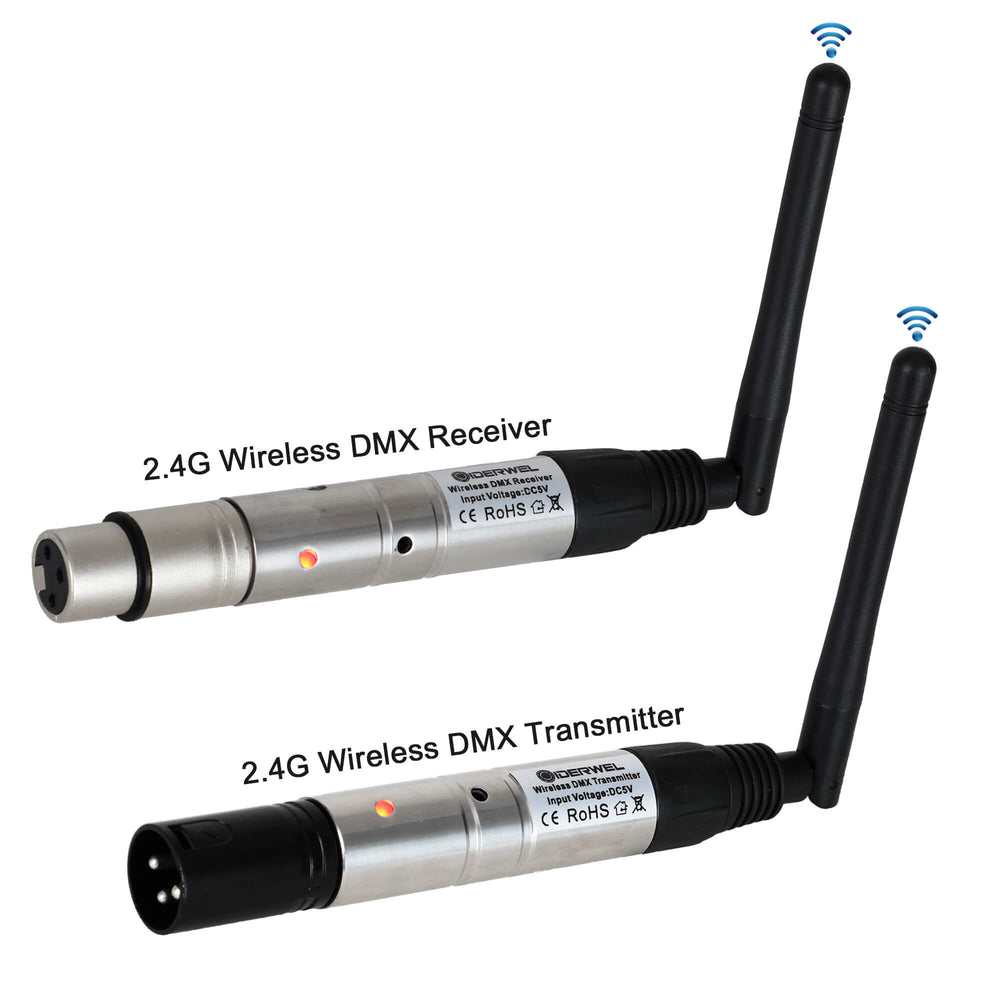 GIDERWEL 2.4G Wireless DMX Receiver & Transmitter