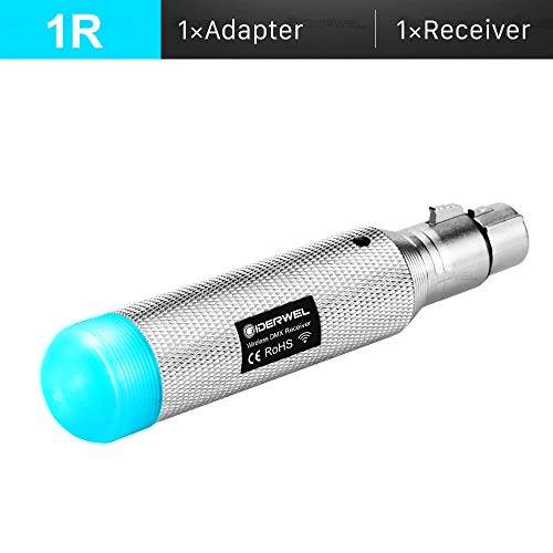GIDERWEL Rechargeable Wireless DMX512 Transmitter & Receiver (Built-in Battery)