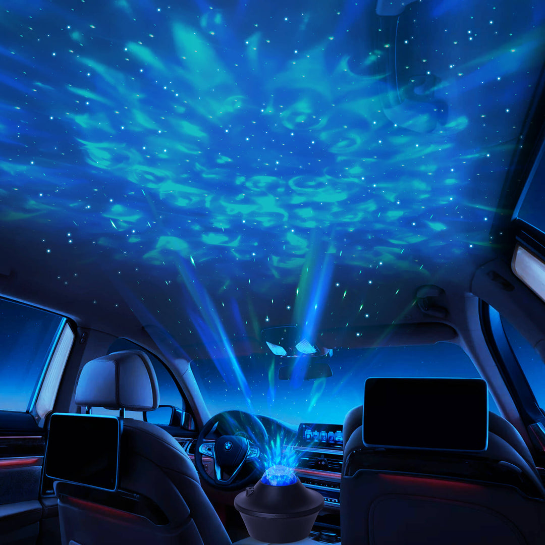 GIDERWEL Galaxy Projector LED Lamp with Bluetooth Music Speaker