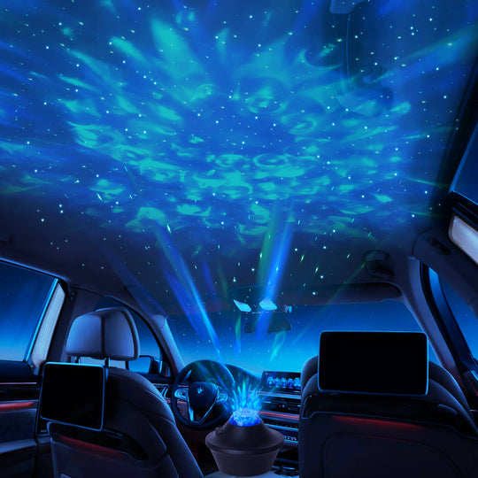 GIDERWEL Galaxy Projector LED Lamp with Bluetooth Music Speaker