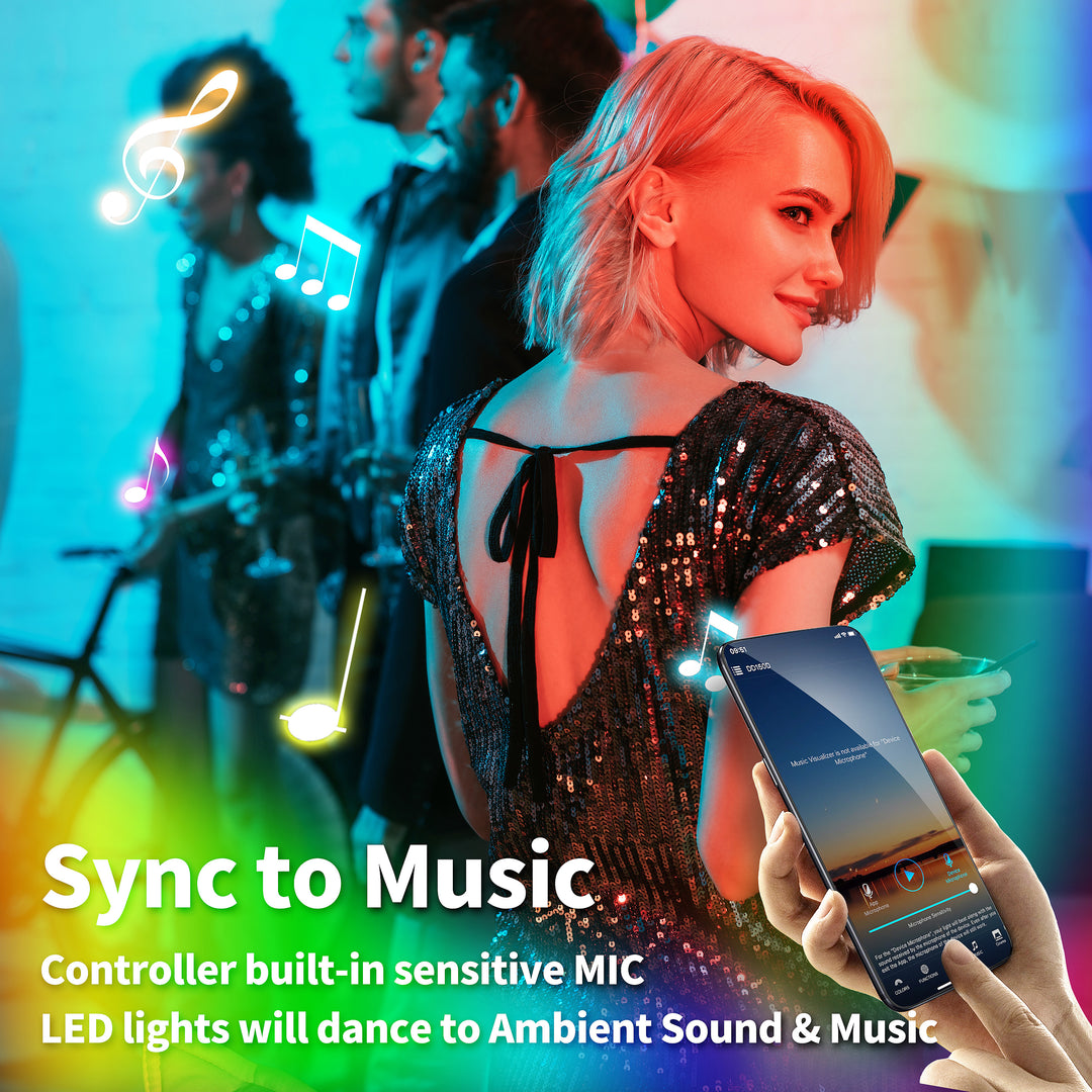 Smart WiFi RGB LED Strip 32.8ft Kit