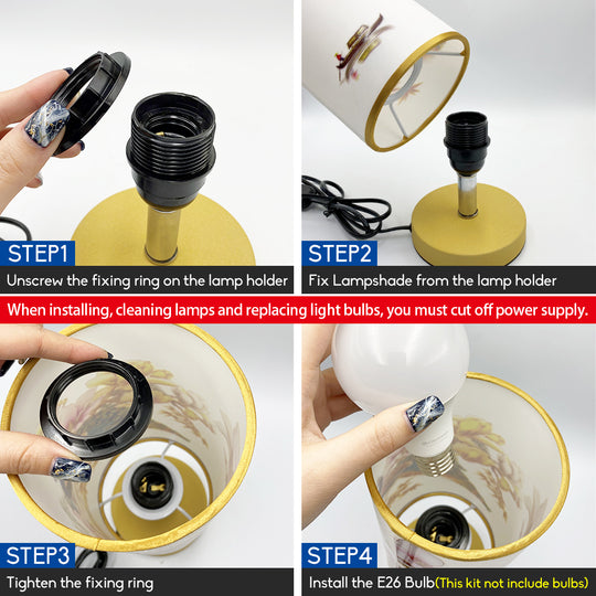 Bedside Table Lamp Vintage Desk Light Night Light