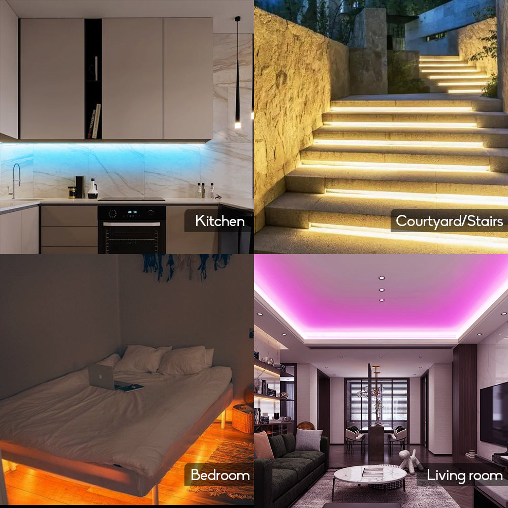 GIDERWEL 16.4ft RGBW LED Strip Lights