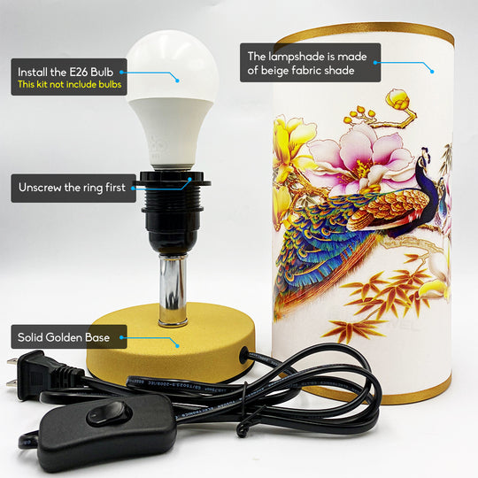 Bedside Table Lamp Vintage Desk Light Night Light