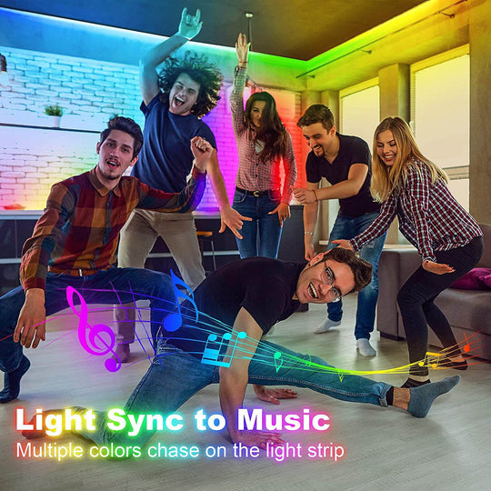 GIDERWEL WiFi Dreamcolor LED Strip Kits Work with Alexa & Google Assistant