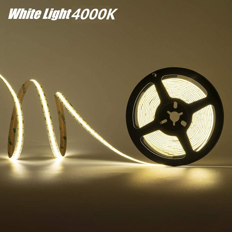 COB LED Stirp Lights Warm/Cold/Natural White Lighting Atmosphere Lamp