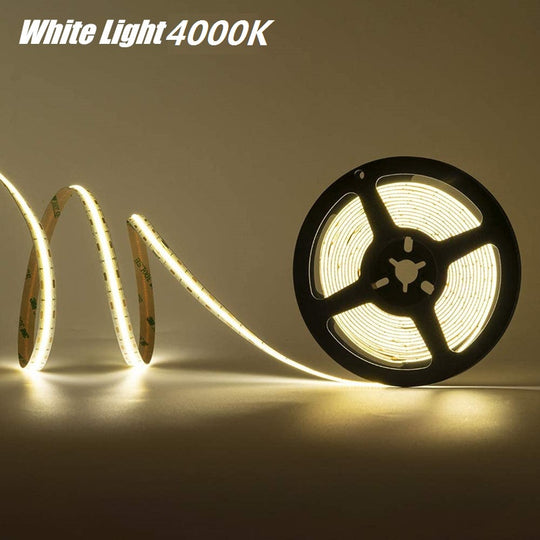 COB LED Stirp Lights Warm/Cold/Natural White Lighting Atmosphere Lamp