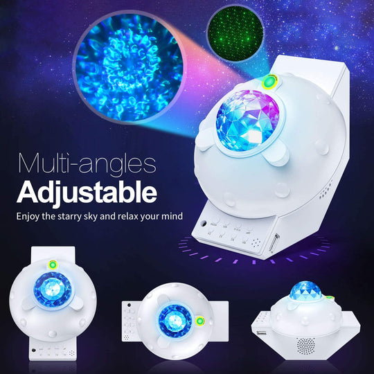 LED Star Galaxy Projector Light with Bluetooth Speaker
