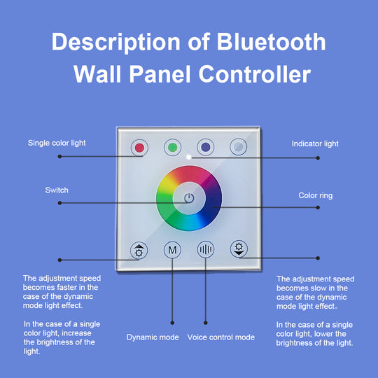 Bluetooth Wall Switch Smart LED Controller