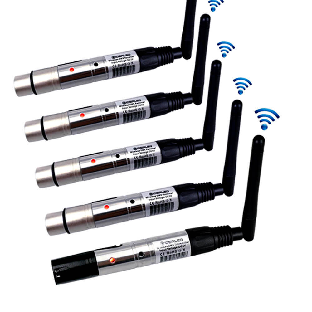 GIDERWEL 2.4G Wireless DMX Receiver & Transmitter