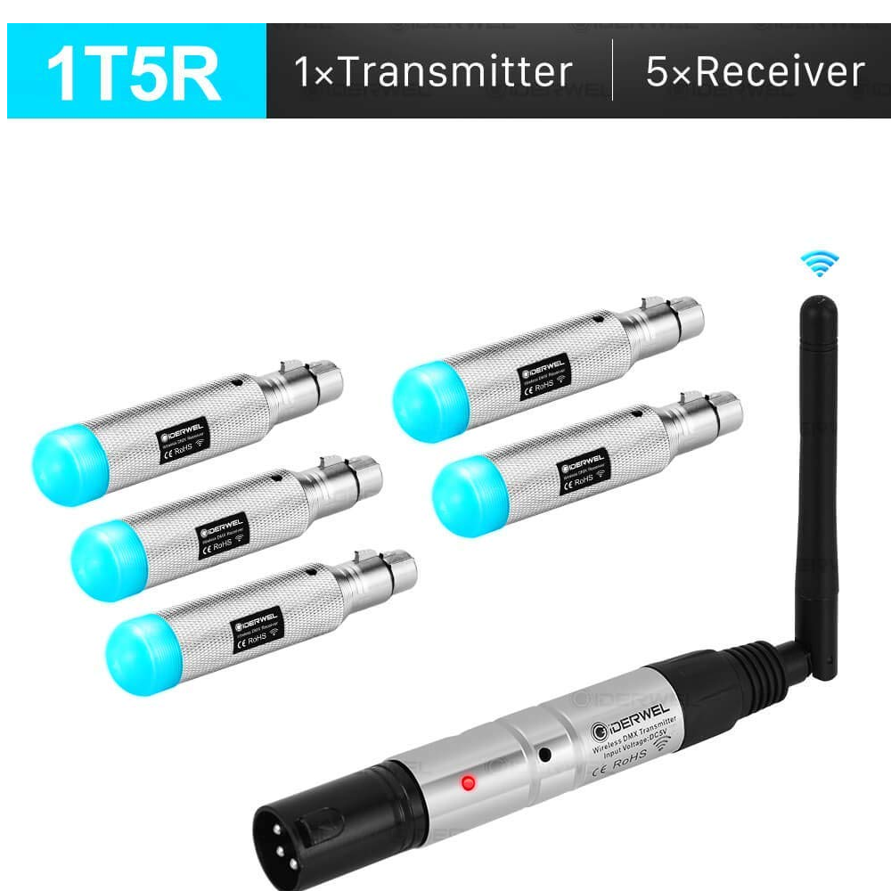 GIDERWEL 2.4G Wireless DMX Receiver & Transmitter