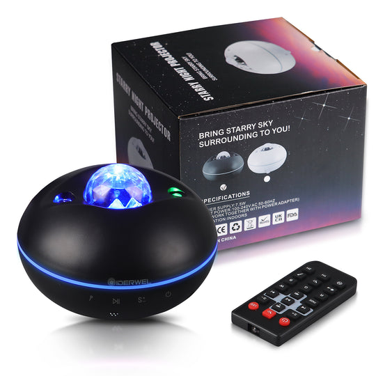 GIDERWEL Star Projector LED Lights Galaxy Projector with Bluetooth Music Speaker