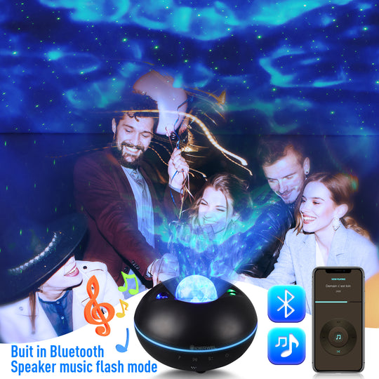 GIDERWEL Star Projector LED Lights Galaxy Projector with Bluetooth Music Speaker